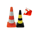 Cone de Sinalização Flexível Refletivo 75 cm